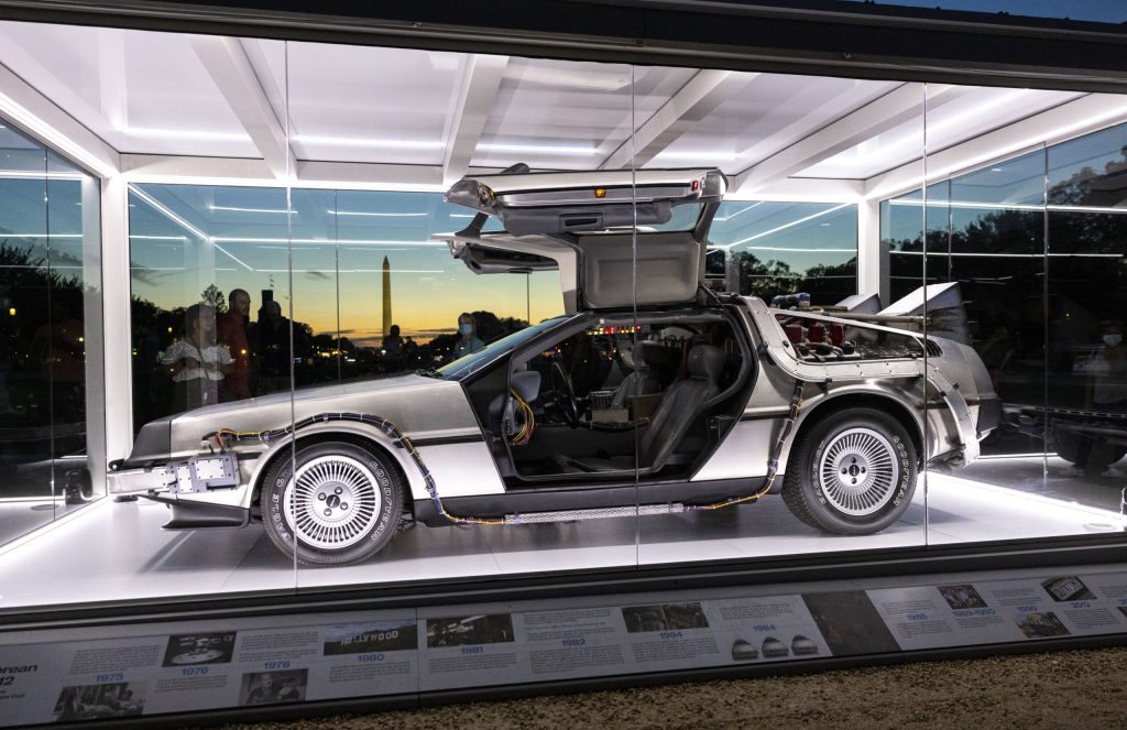 Famous Delorean From "Back To The Future" Movie On Display In Washington, D.C.
