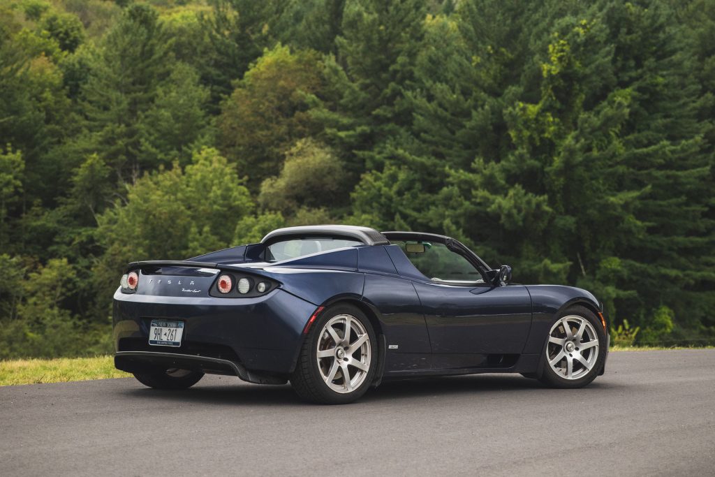 2010 Tesla Roadster-rear 3/4