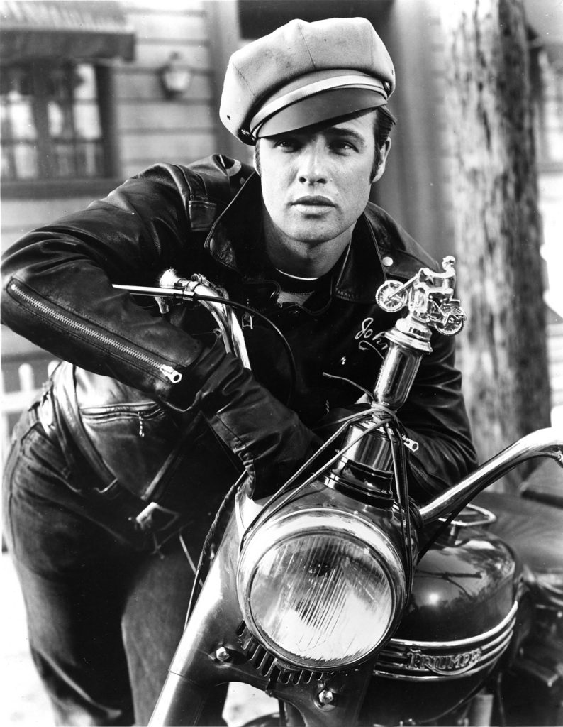 Marlon Brando on Triumph Bonneville