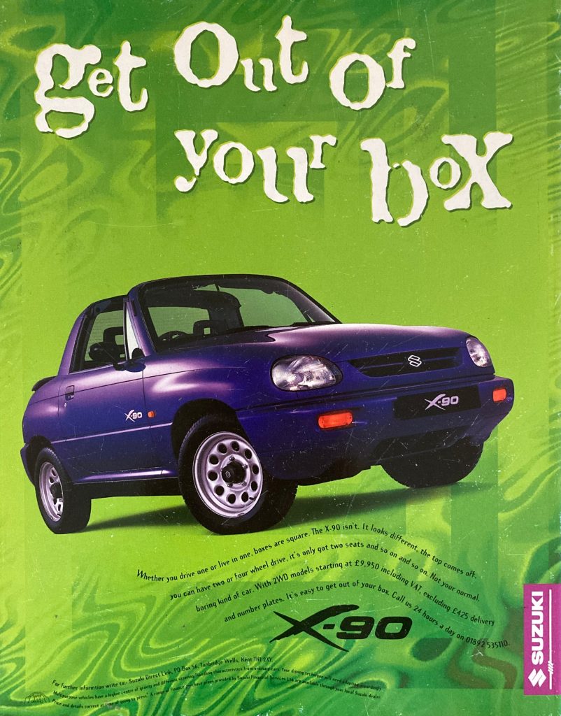 Suzuki X-90 ad