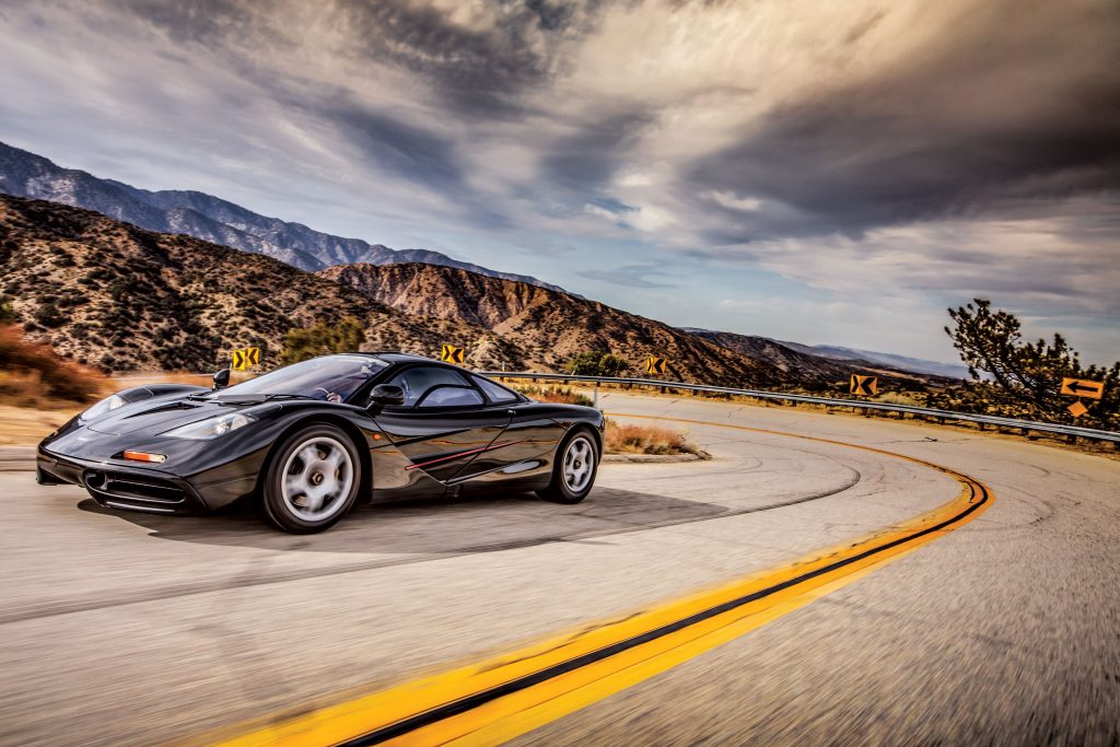 McLaren drive front three quarter action