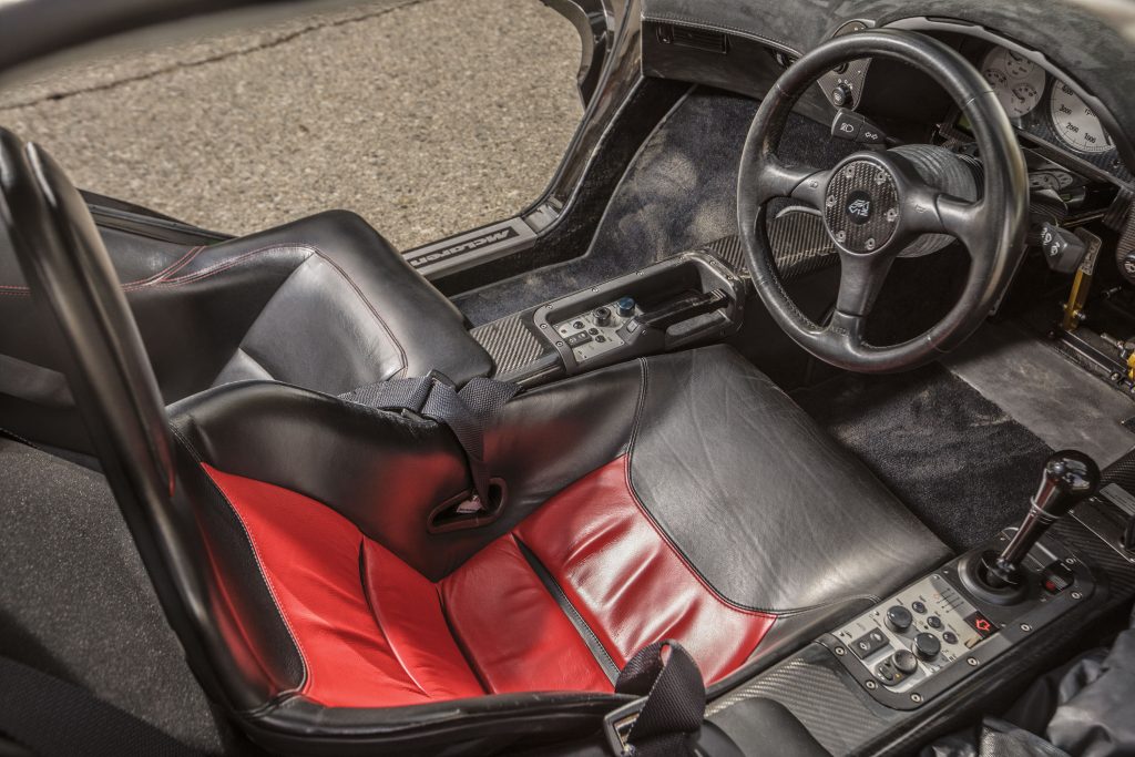 McLaren drive interior high angle