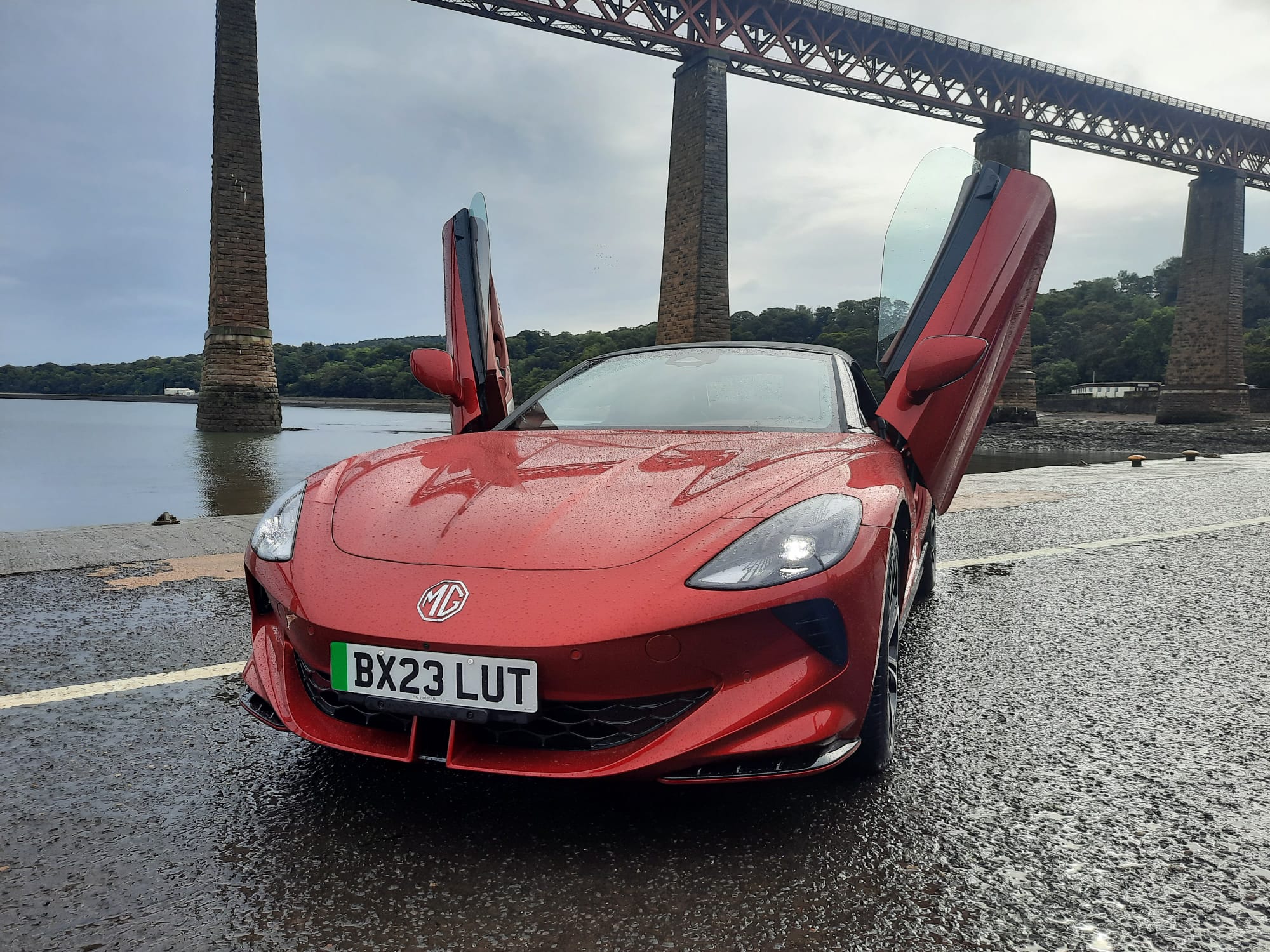 Adventurers Ross and Hugo Turner point their MG Cyberster toward Shanghai