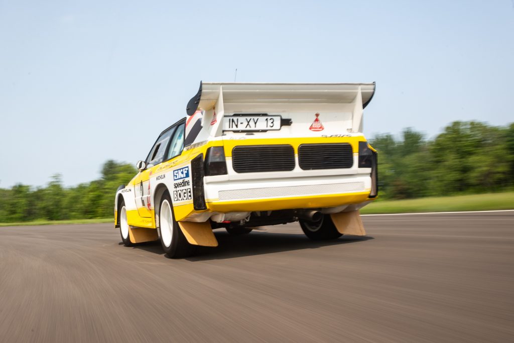 Audi rally car action