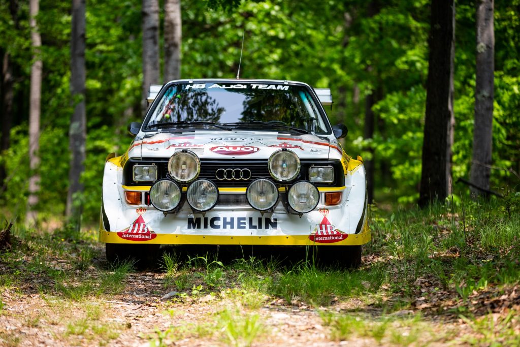 Audi rally car action