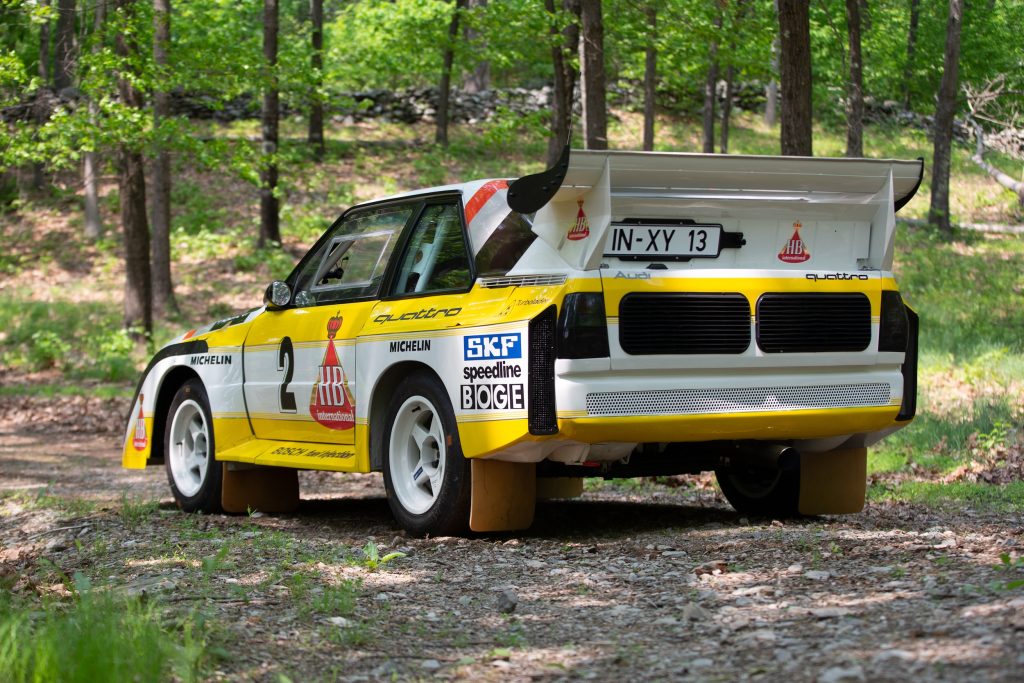 Audi rally car action