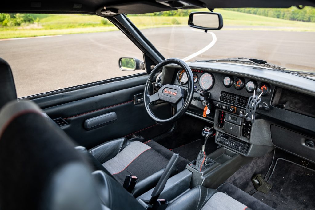 Peugeot rally car interior