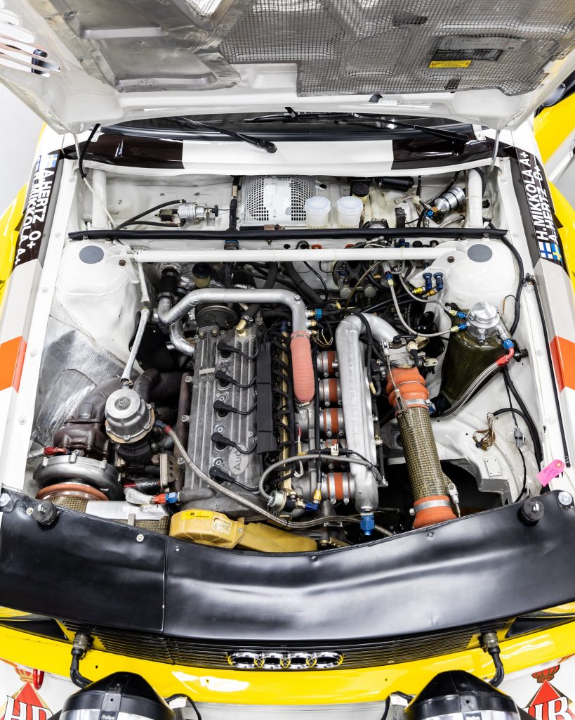 Audi rally car engine