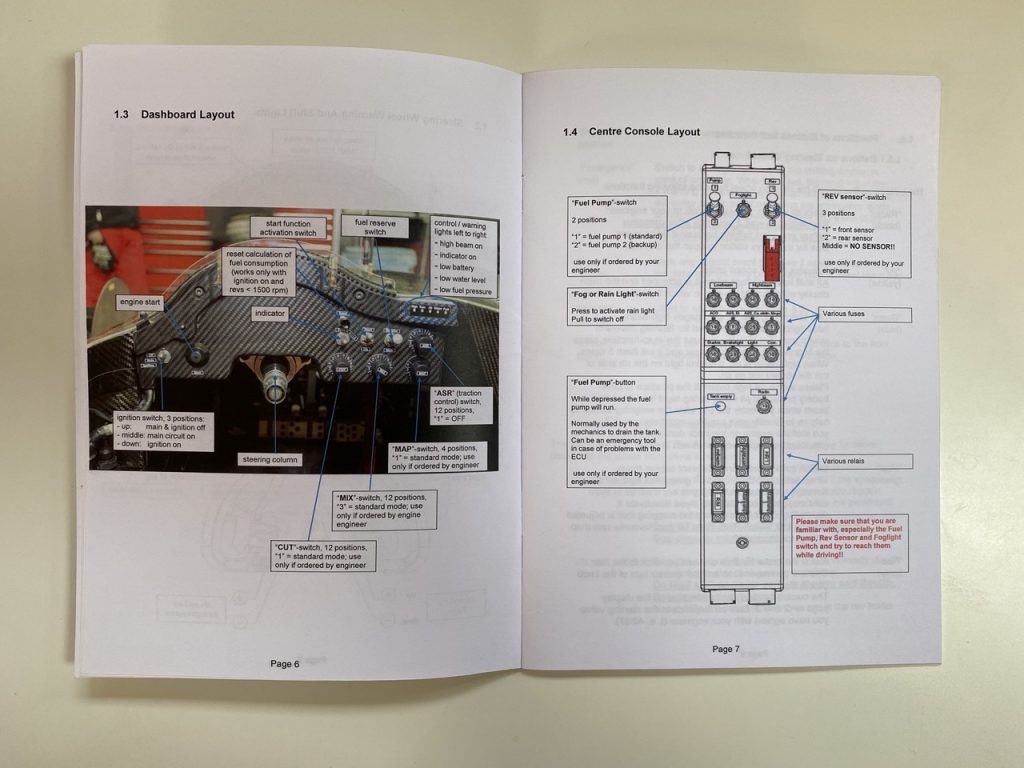 Audi R10 user manual