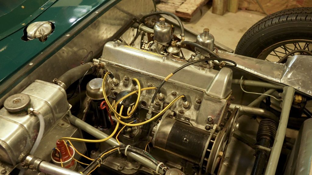 Colin Chapman Lotus Eleven engine