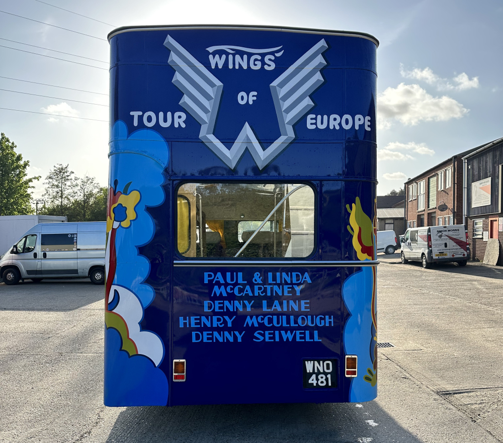 Paul McCartney Bristol Wings Over Europe Tour Bus rear