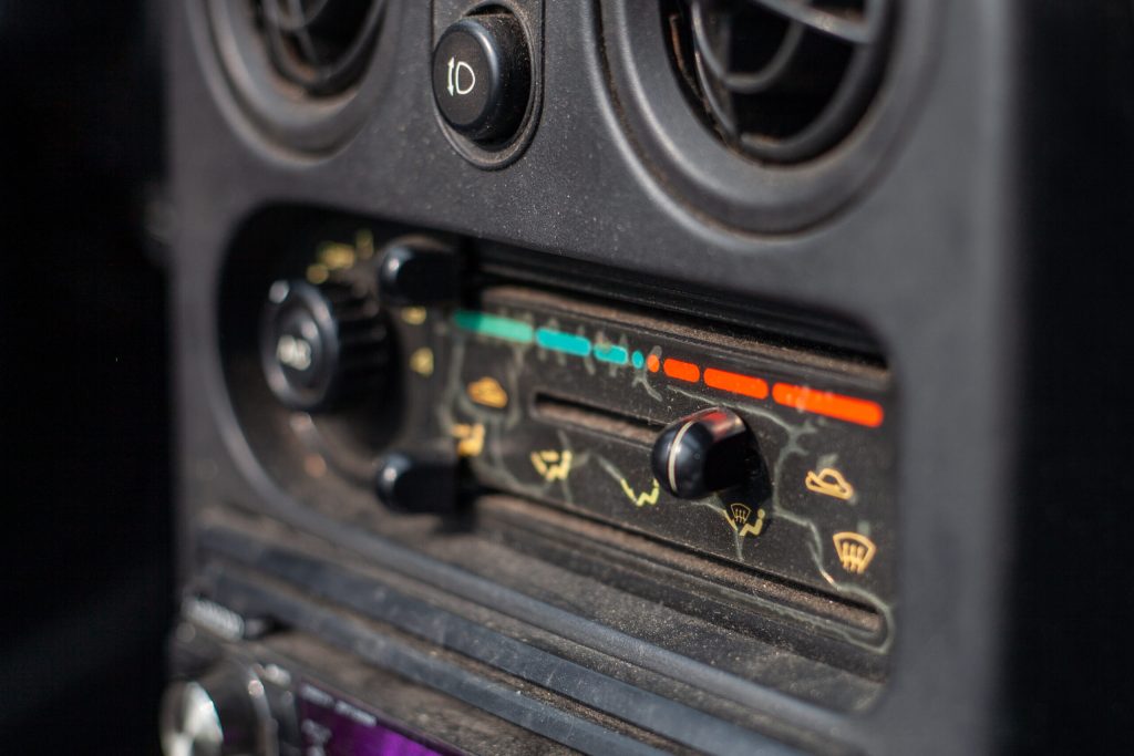 90s Mustang aging patina interior climate controls