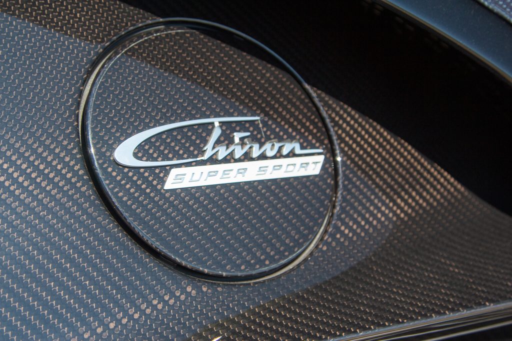 Bugatti Chiron SS fuel cap detail