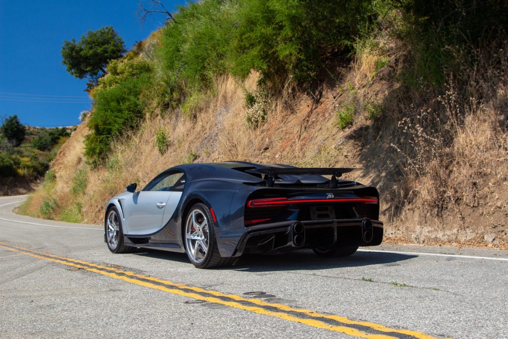 Bugatti Chiron SS rear three quarter