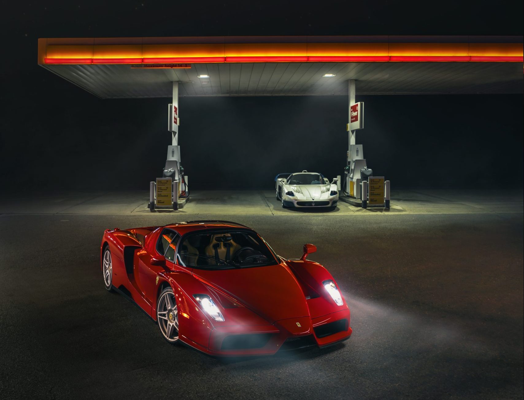 A perfect pairing: Ferrari Enzo and Maserati MC12 are on sale