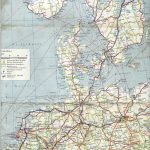 Triumph-TR4A European road trip map