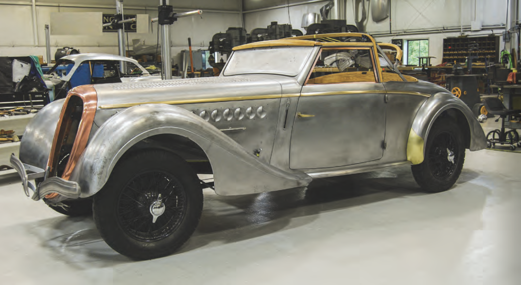 Delahaye new raw bodywork ready for paint