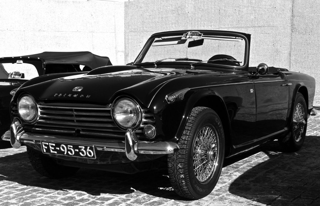 Triumph TR4A black white