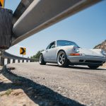 Singer reimagined 911 front three quarter low angle guard rail