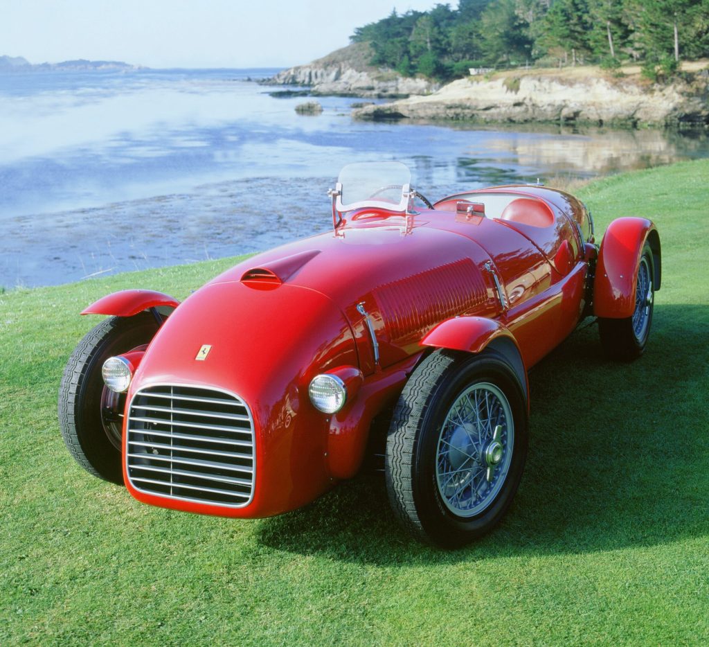 1947 166 Spyder Corsa front three quarter