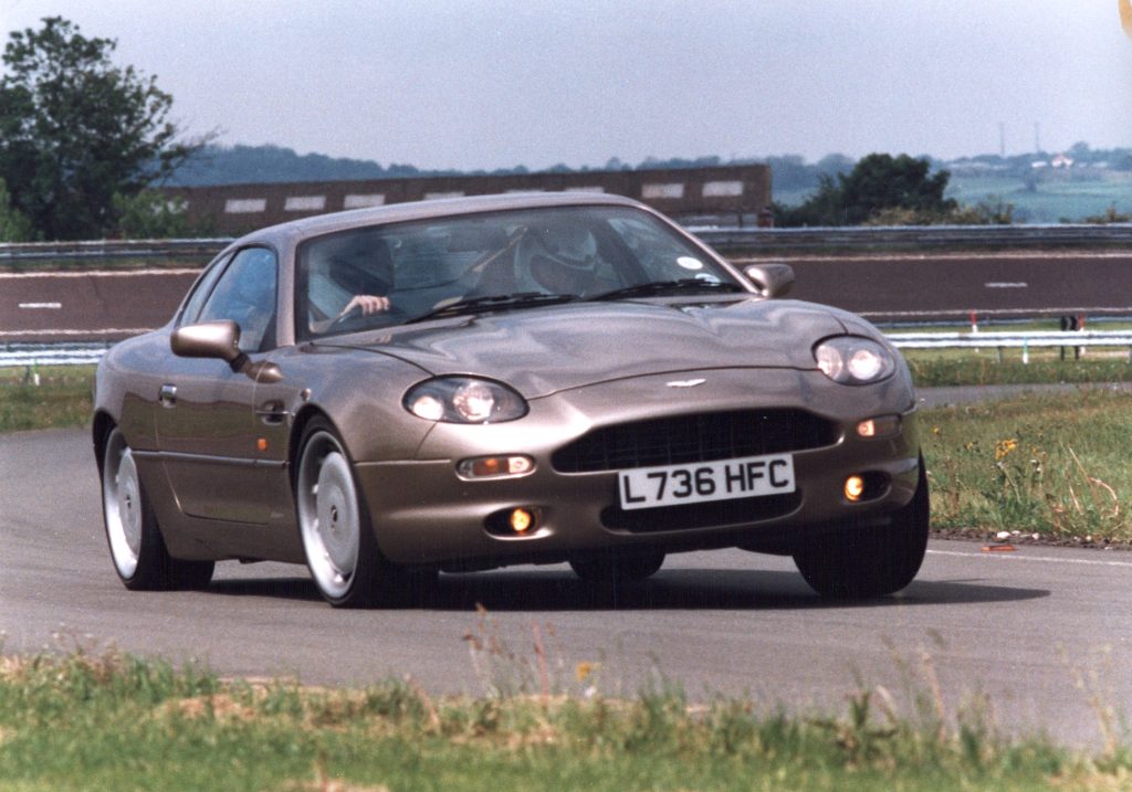 Aston Martin DB7 testing