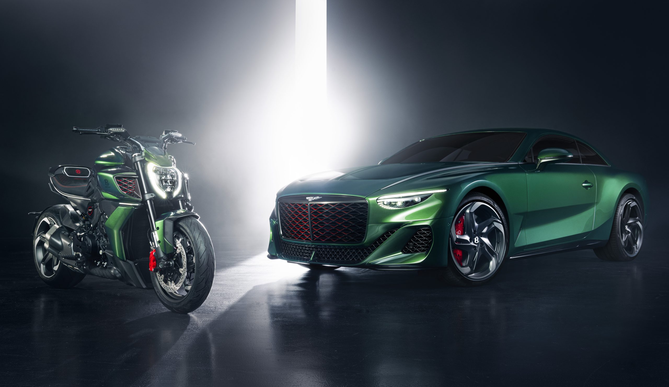 Bentley takes to two wheels with Ducati