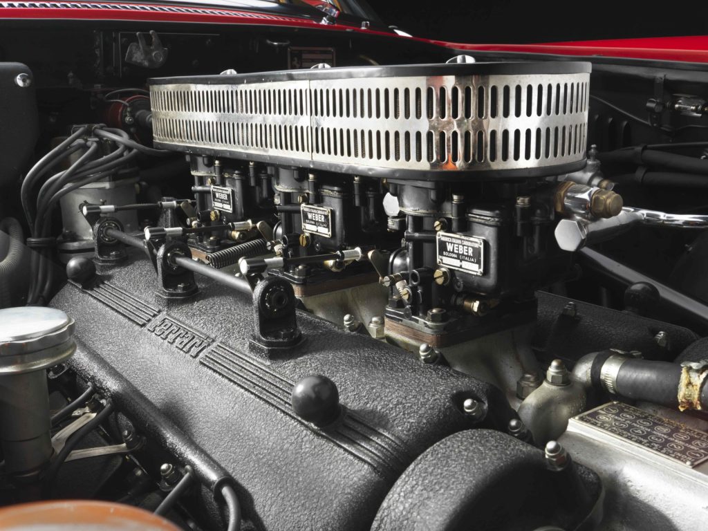 Ferrari 250 V12 engine weber carbs