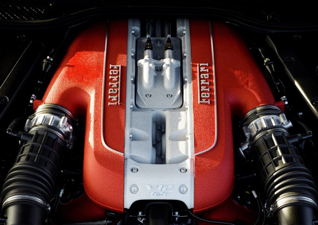 Ferrari-V-12 engine top superfast