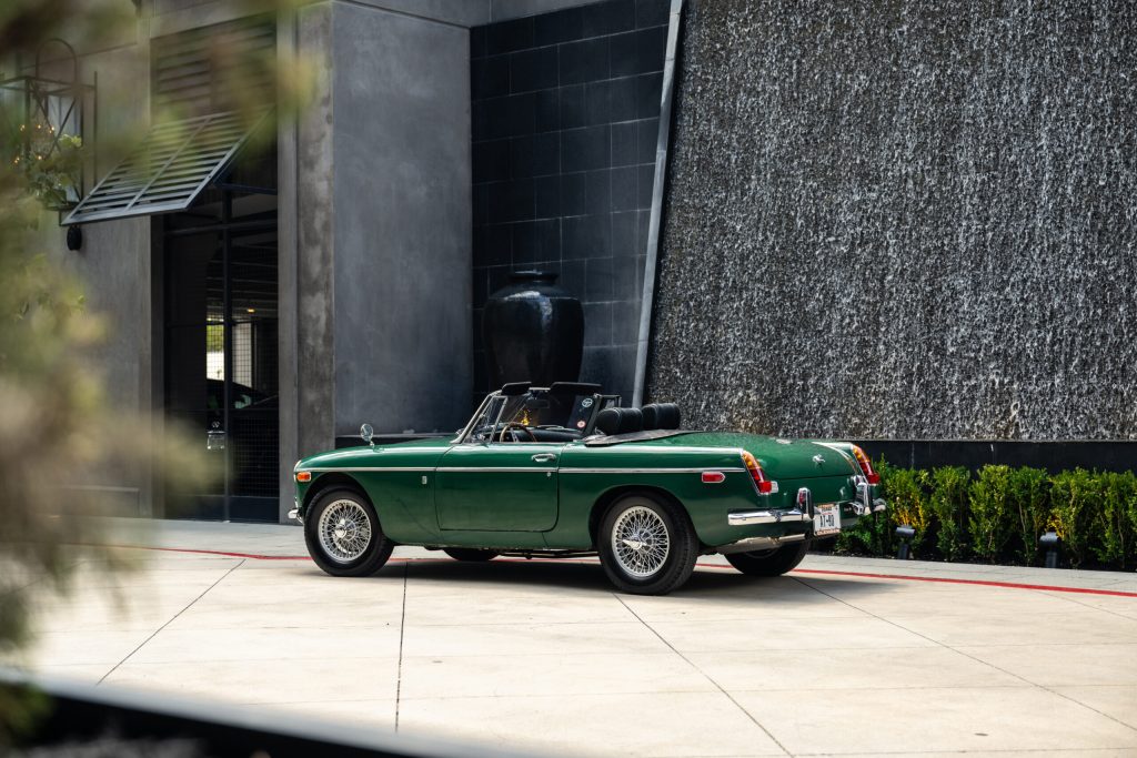 MG MGB rear three quarter