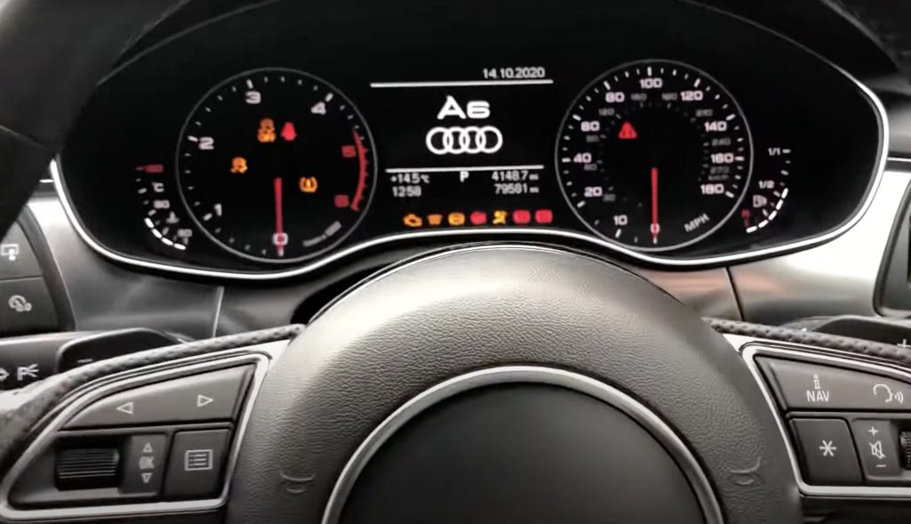 2013 Audi A6 gauges