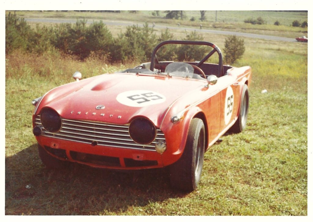 Triumph TR4A front three quarter