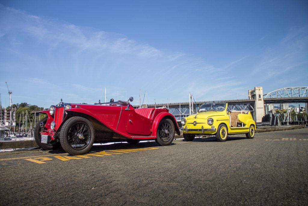 Car Collector Ms Helen red and yellow roadster toys