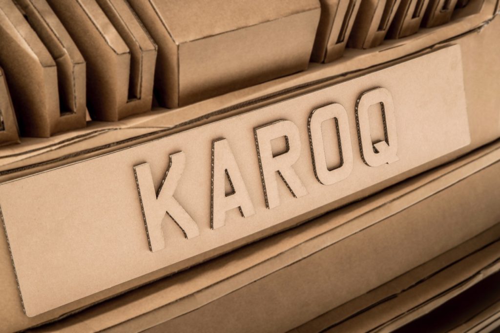 Skoda Karoq cardboard