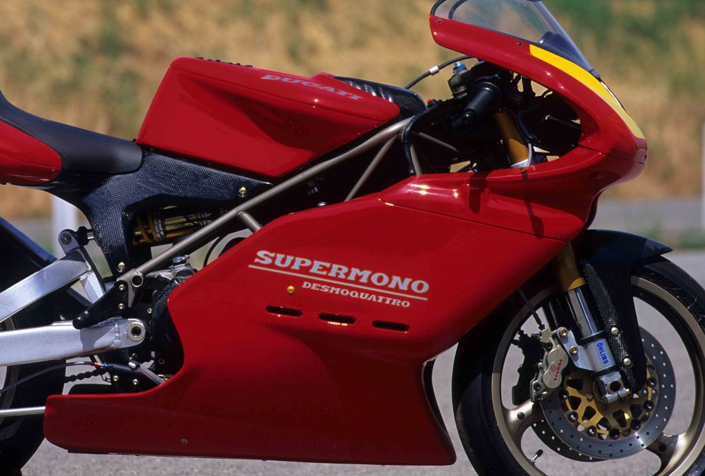 Ducati Supermono profile close up