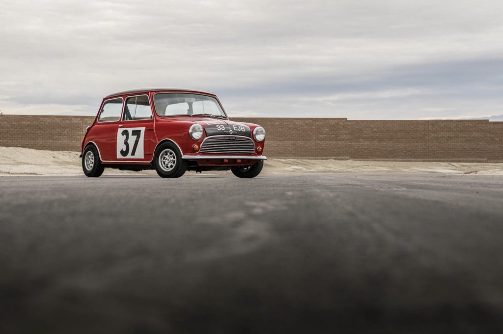 Monte Carlo winning Mini Cooper front 3/4