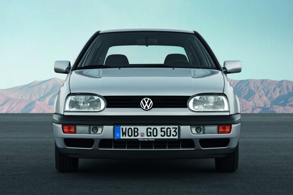 VW Golf Mk3 head on