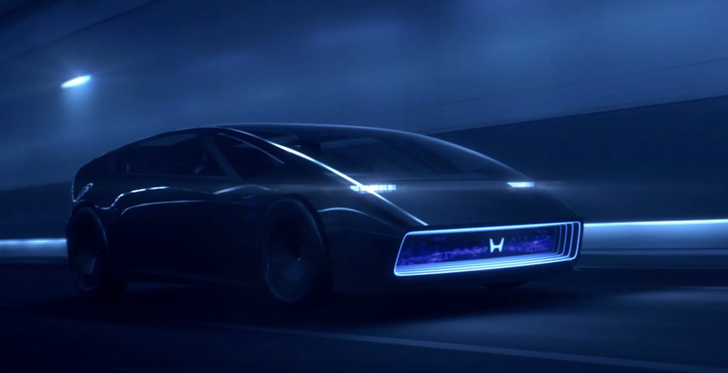 Honda Saloon concept driving render