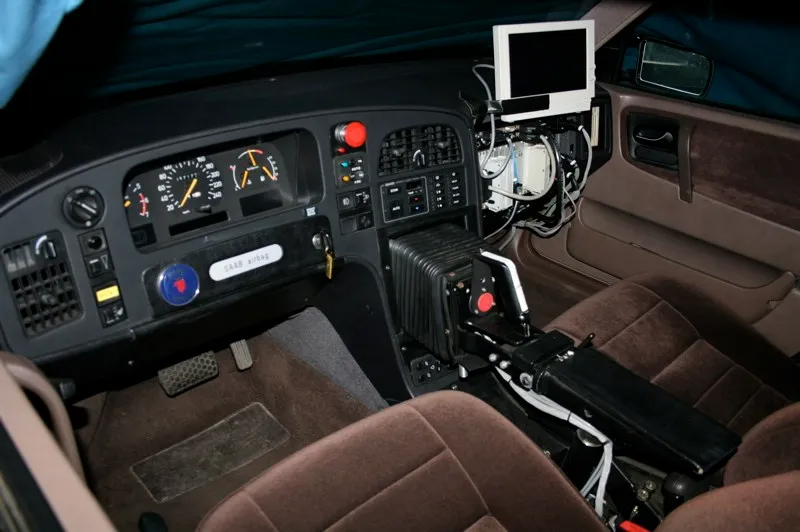 saab joystick car