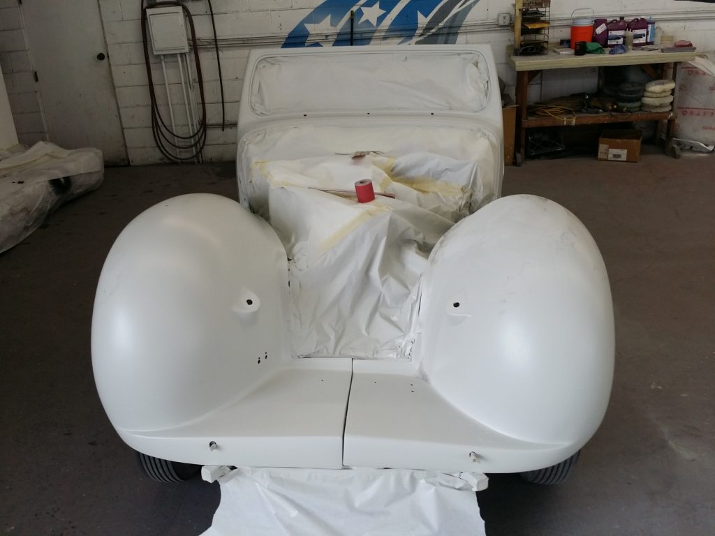 1947 Triumph 1800 front body shell restoration