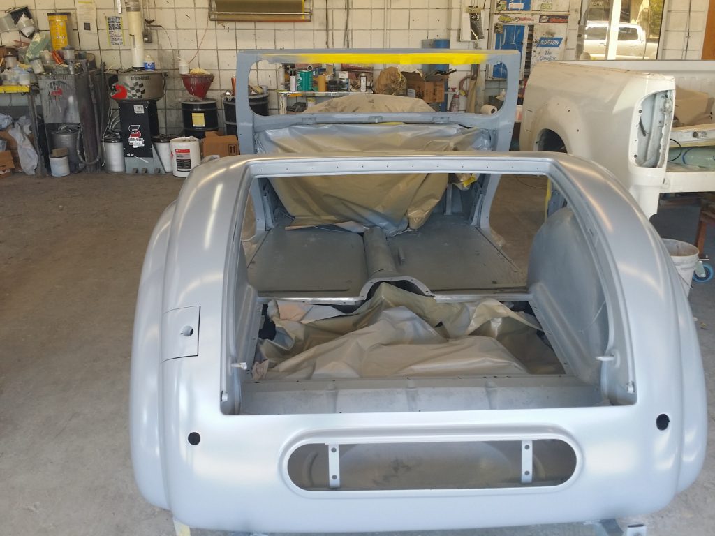 1947 Triumph 1800 rear bodyshell restoration