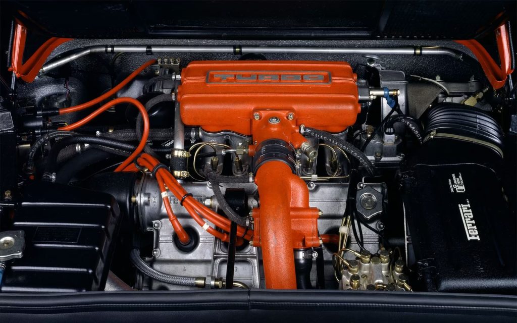 1982-Ferrari-208-GTB-Turbo-Engine