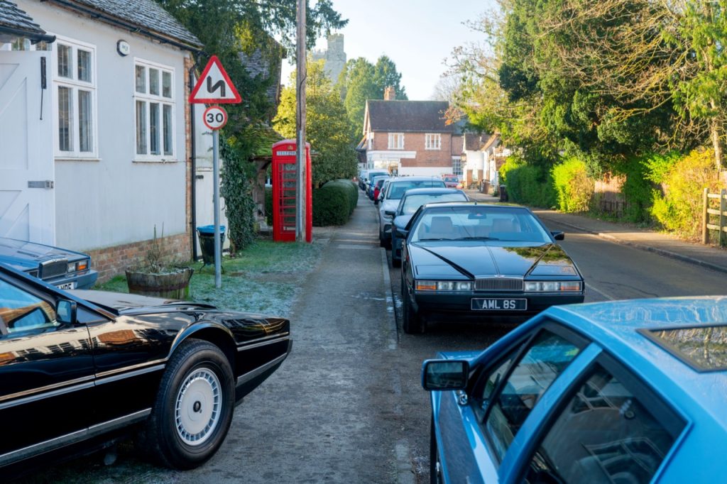 Aston Martin Lagondas street parked