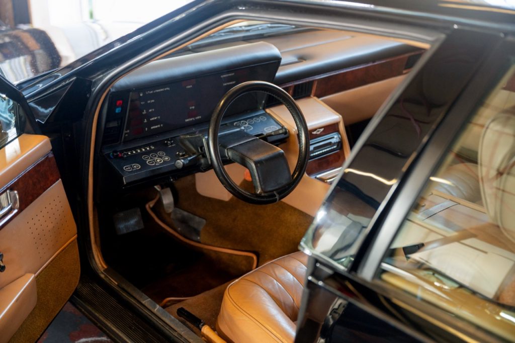 Aston Martin Lagonda cockpit steering wheel