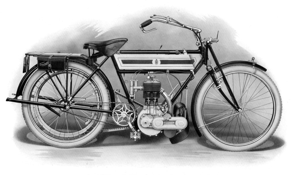 Early Triumph motorcycle 1911