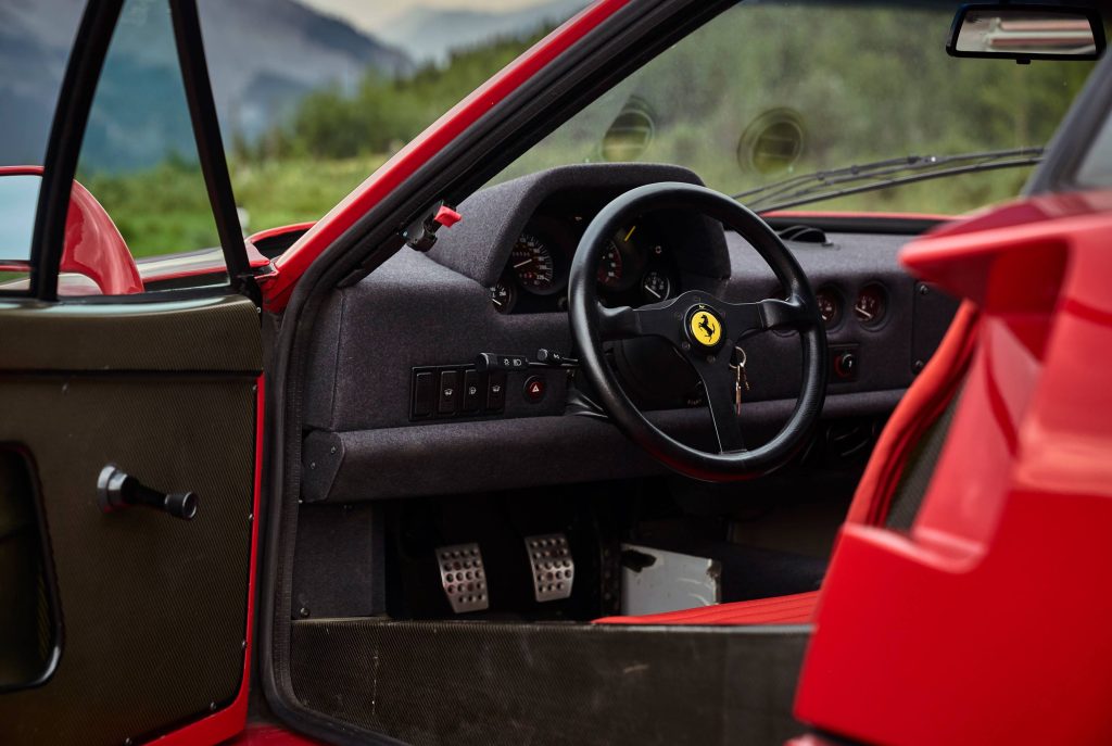 Ferrari F40 interior