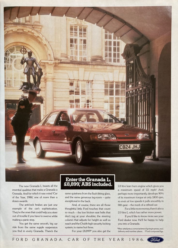 ford granada advert