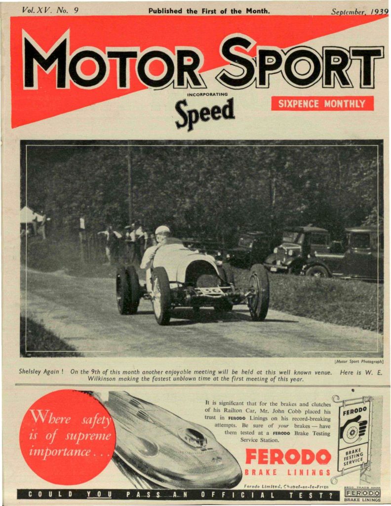 Motor Sport magazine cover