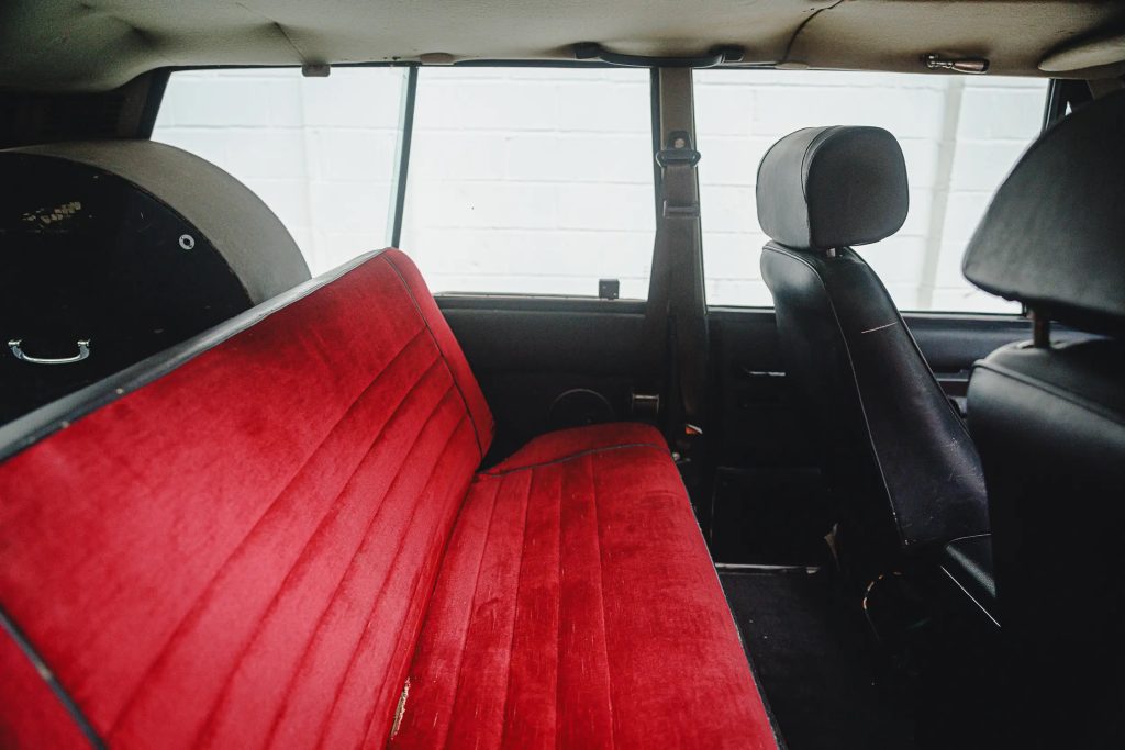 Sheer Range Rover Bonhams auction interior rear seat