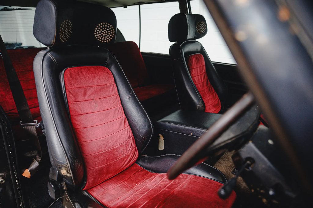 Sheer Range Rover Bonhams auction interior front seats