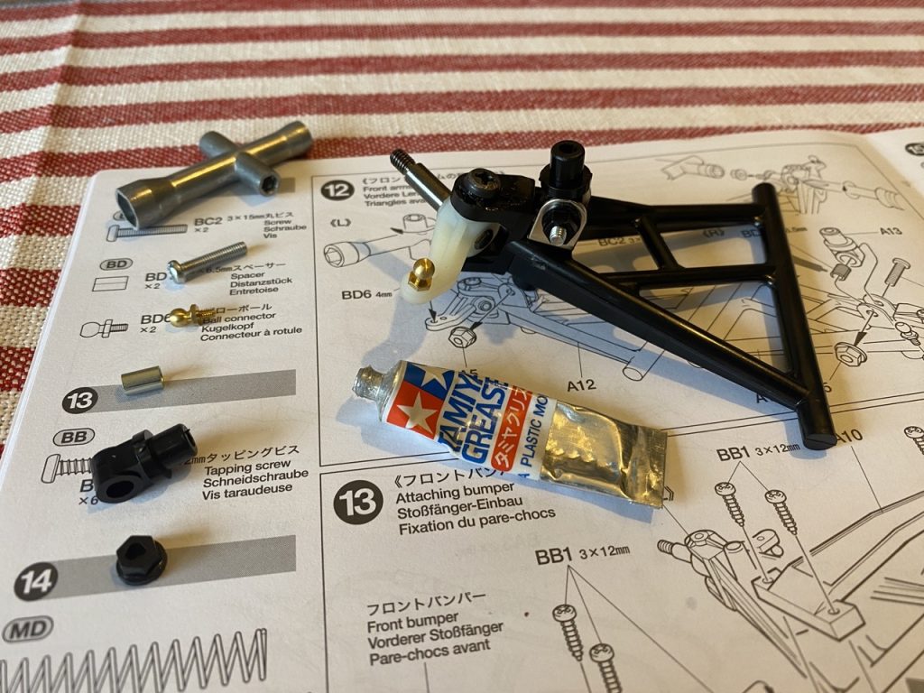 Tamiya Grasshopper RC parts instructions